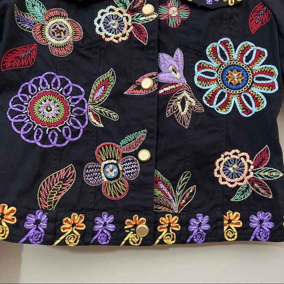 Berek 2 Embroidered Cotton Jacket Sz PS - Picture 6 of 9